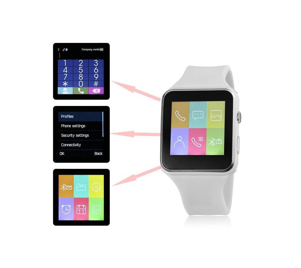 X6 1.54 Inch LCD Touch Screen Smart Watch With Camera