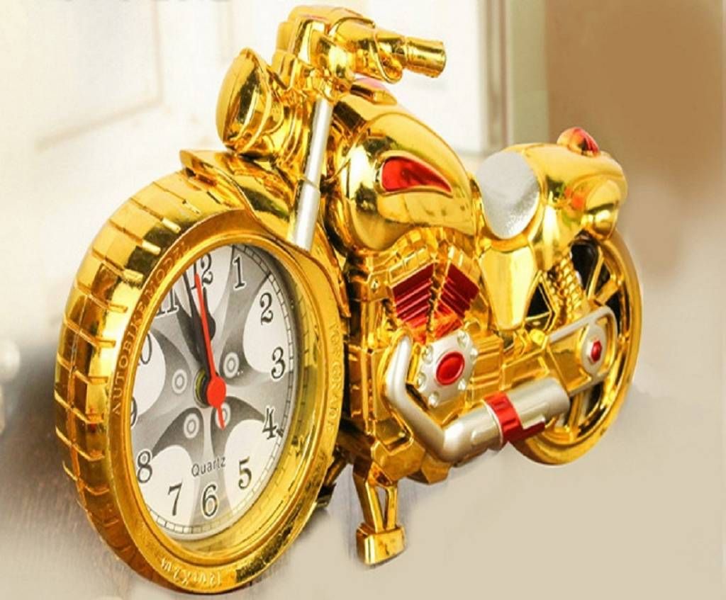 OUTAD Motorcycle Pattern Alarm Clock ATC 001
