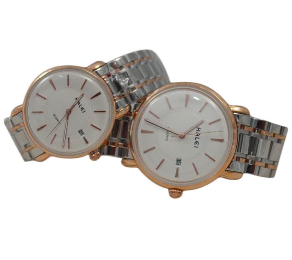 HALEI Couple Wrist Watch 