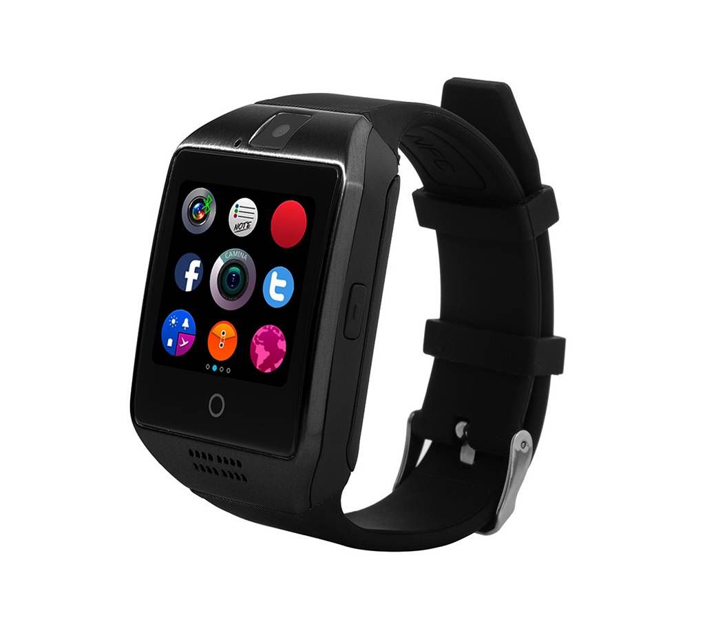 Q18 Smart Watch Sim supported Black