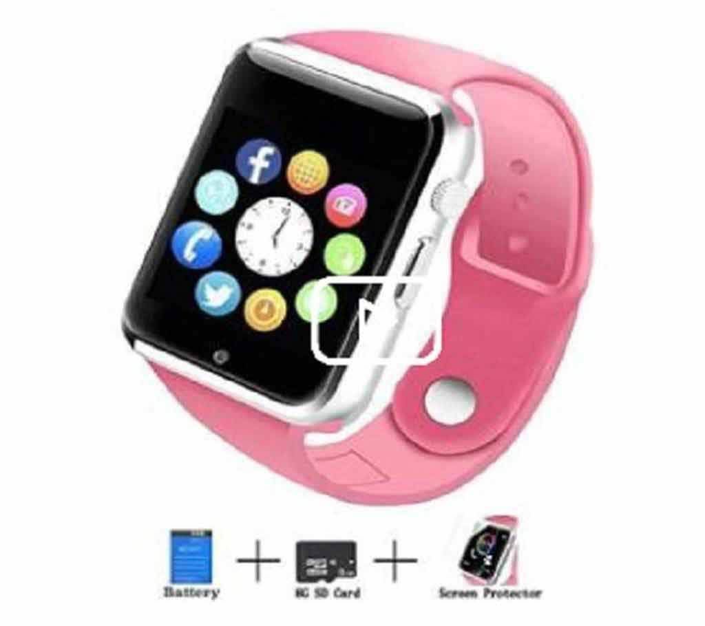 A1 Smart Watch iOS and Android Mate - Pink