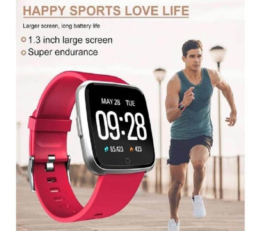 Y7 Smartwatch Waterproof Blood Pressure Pedometer Fitness Tracker