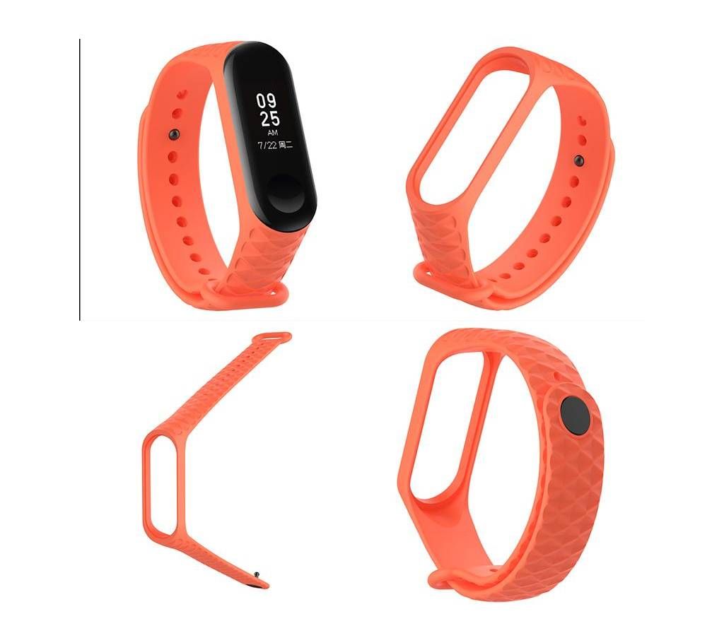 Wristband Replacement Strap for Xiaomi Mi Band 3 - Deep Orange