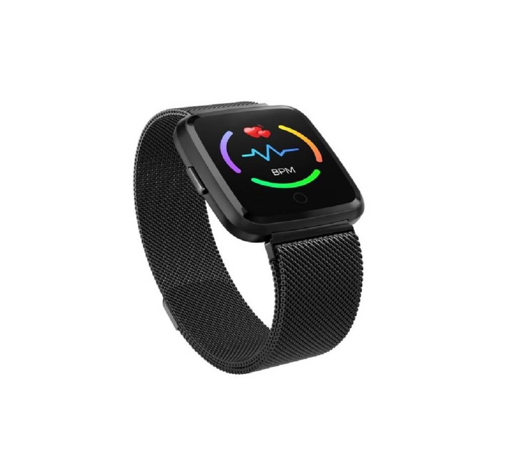 Y7 Smartwatch Waterproof Blood Pressure Pedometer Magnetic Metal Belt Fitness Tracker
