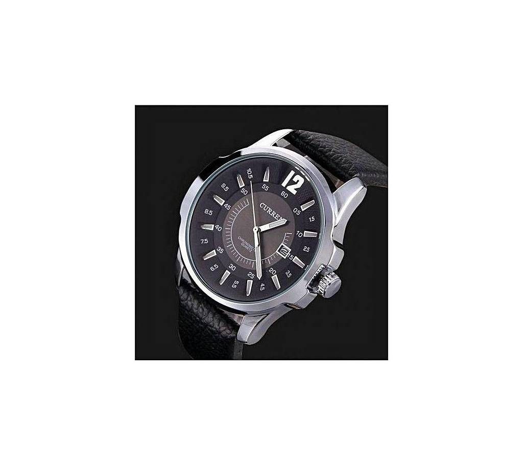 Watch Type: Analog Dialshape :Round Watch style :Casual Case material :Stainless Stee Clasptype :Pinbuckle Gender: Men Color: Black Gorgeous Looking