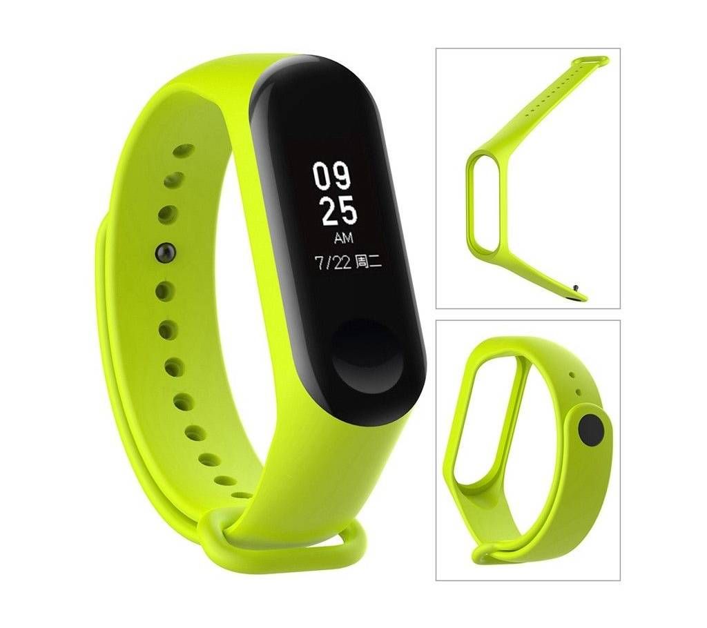 Replaceable Silicone Wrist Strap for Mi Band 3 - Yellow