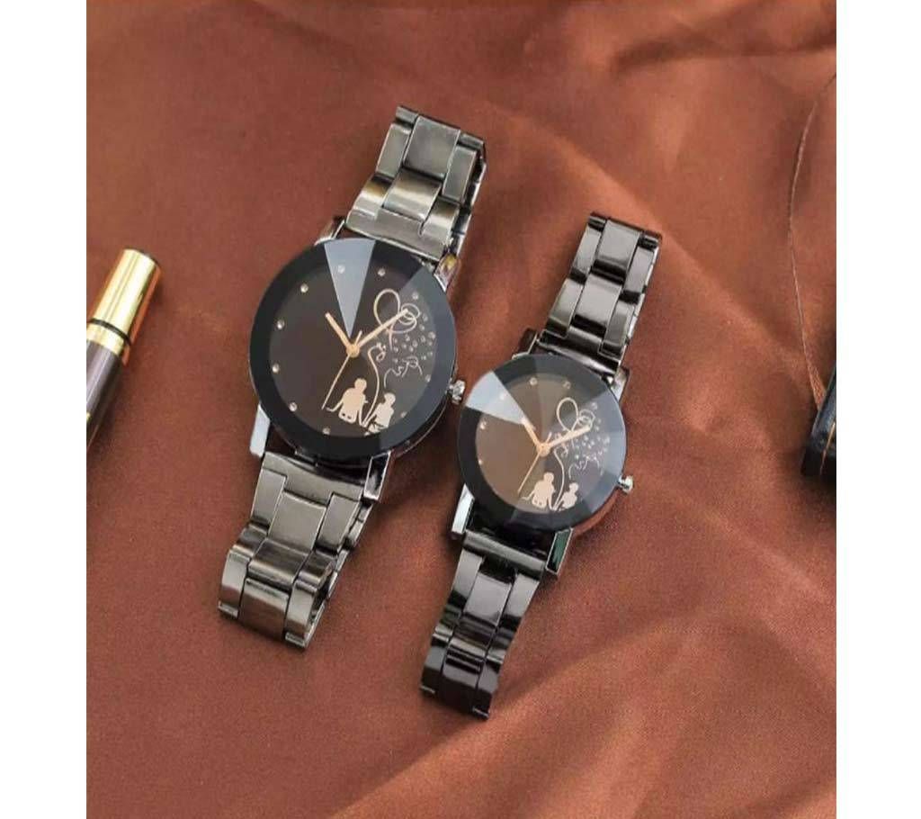 1 pair couple quartz watch