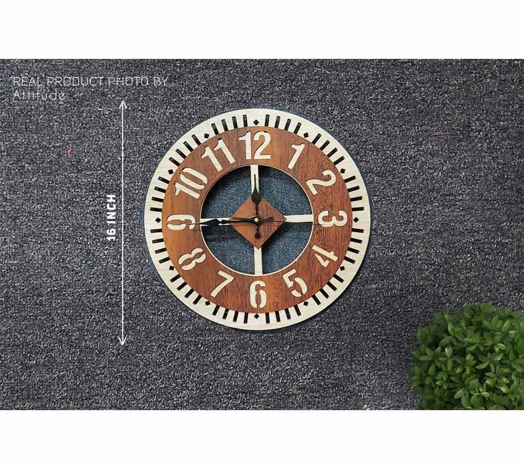 Round Cutting Design Premium Quality Wall Clock for Bedroom, Drawing Room & Offices