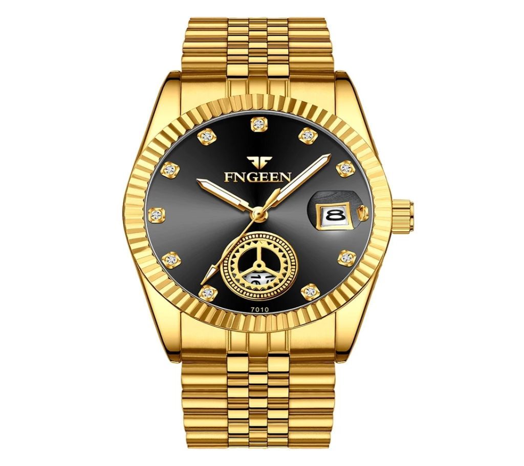 FNGEEN Ladies Golden-Black Luxury Wrist Watch