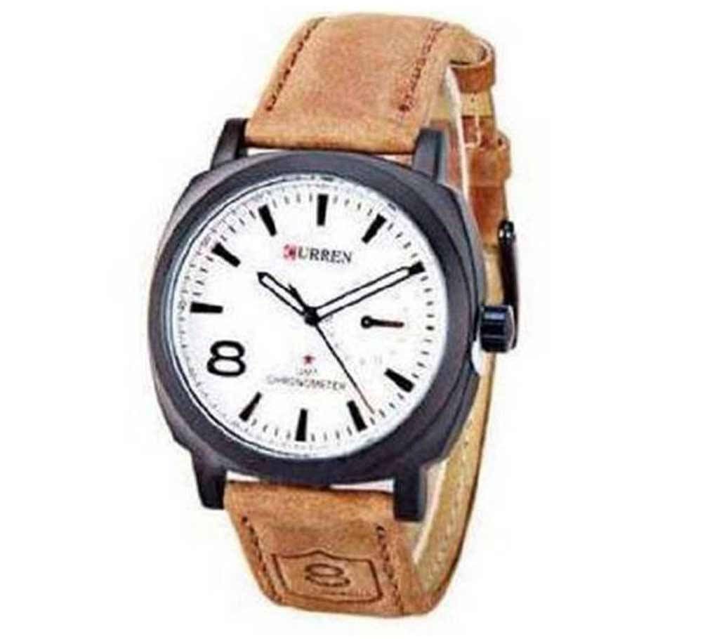 CURREN Gents Wrist Watch - White Copies