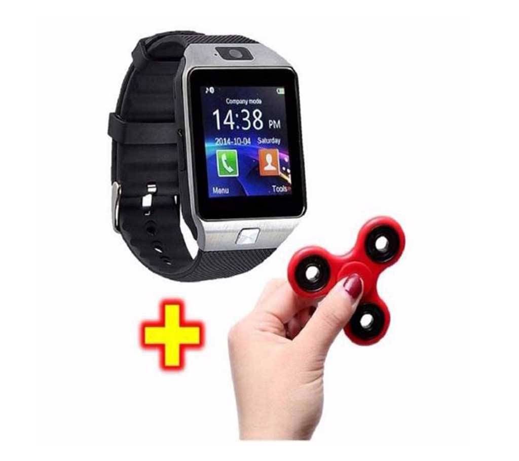 DZ09 Smart Watch with fidget spinner Free