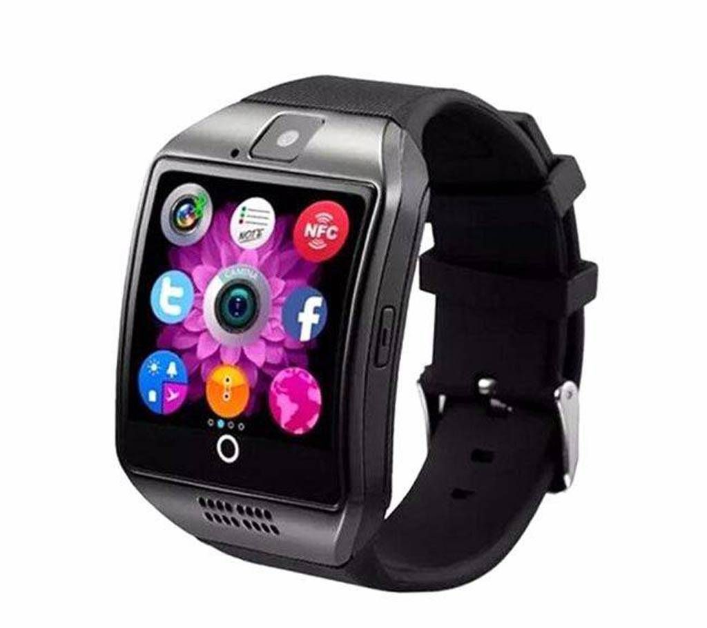 Q18 - Smart Watch - Black Sim Supported 