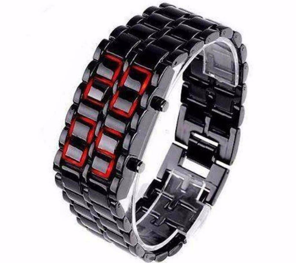 LED samurai bracelet watch