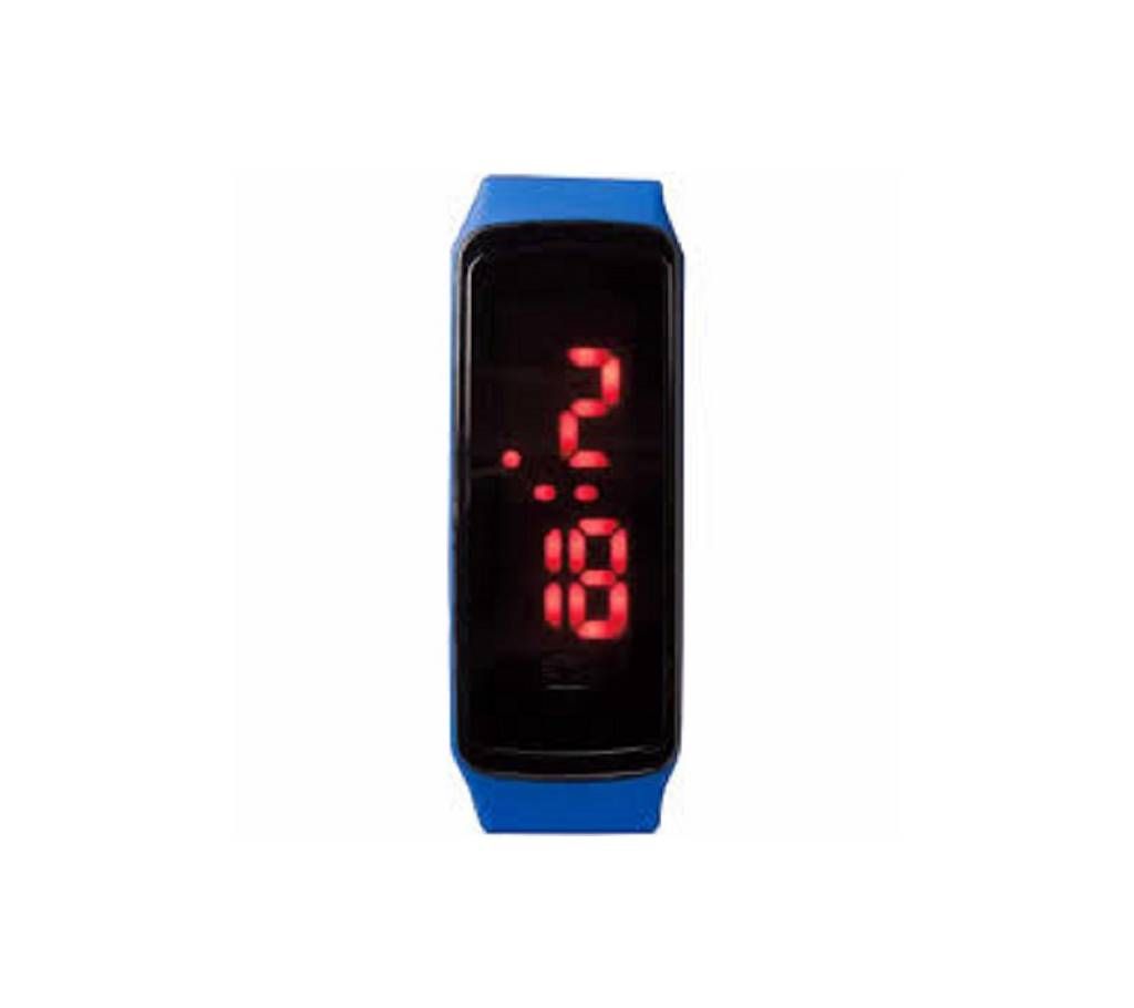 Rectangle Unisex Digital LED Watch ( Blue )