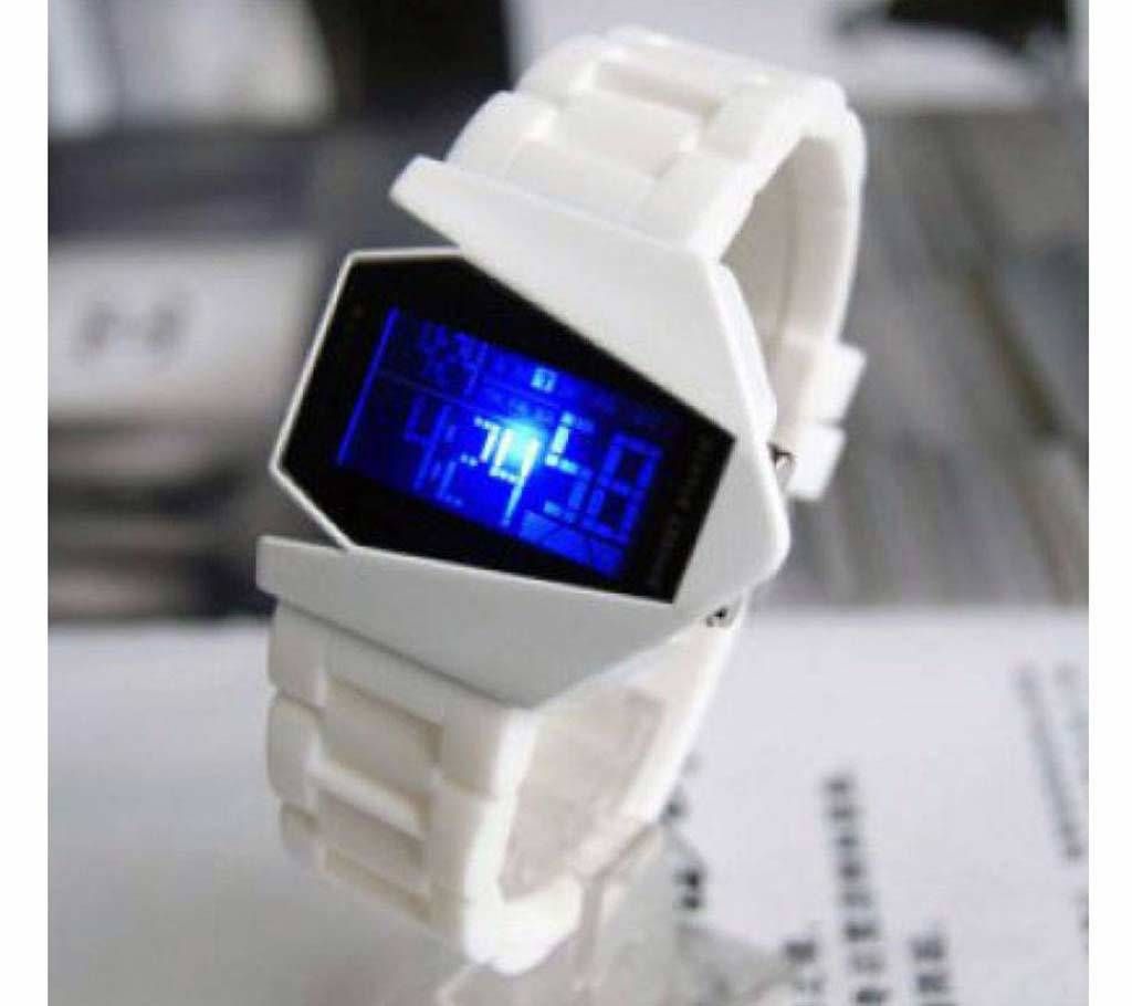 LED fighter watch- white