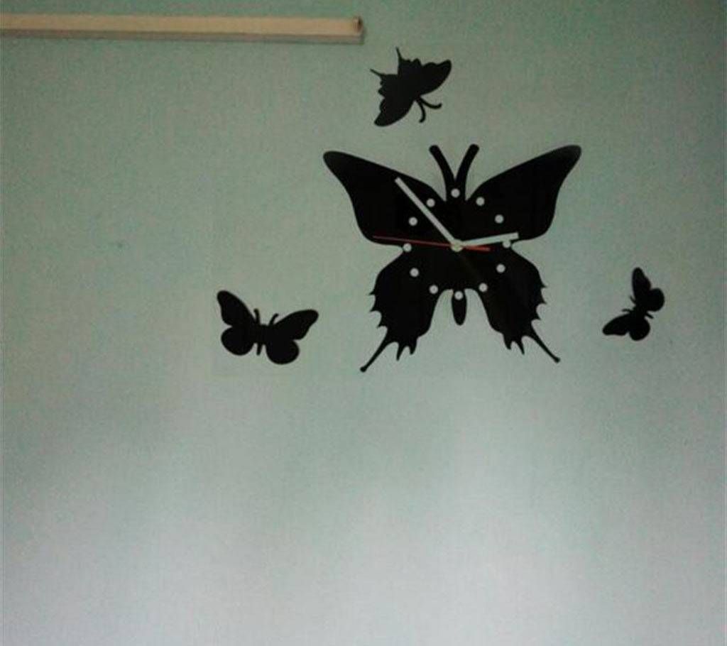 Butterfly Design Wall Clock