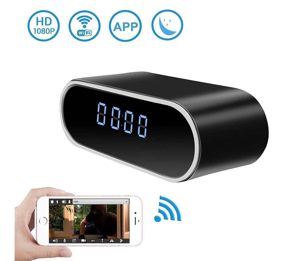 Wifi Table Clock Camera round