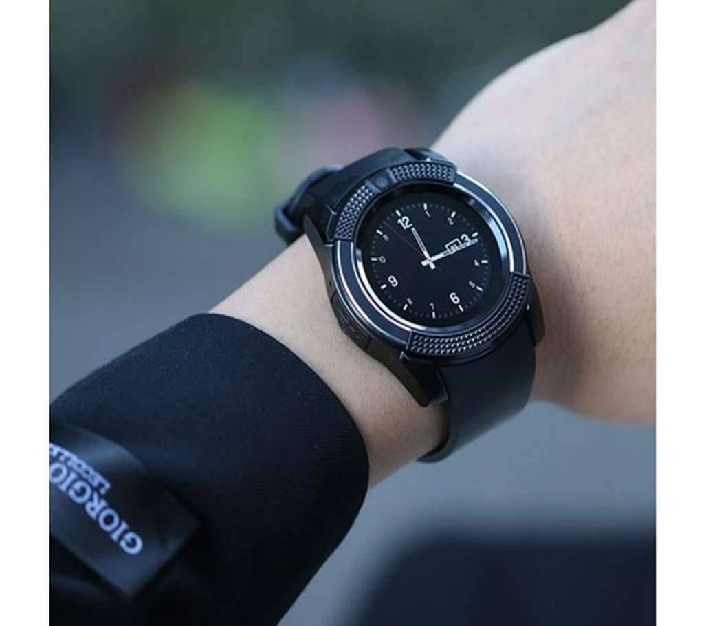 Smart Watch V8 Men Bluetooth Sport Watches Camera Sim Card Slot Android Phone