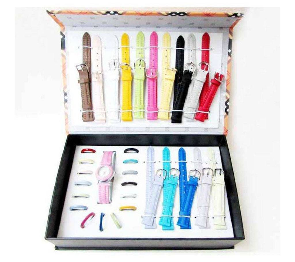 7 in 1 Changeable Dial & Belt Ladies Wat