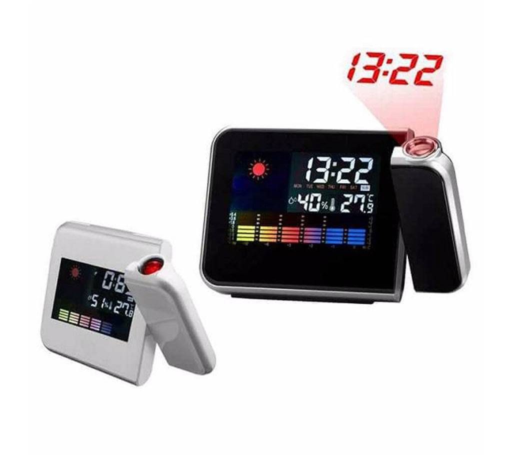 Digital desk clock with Projector