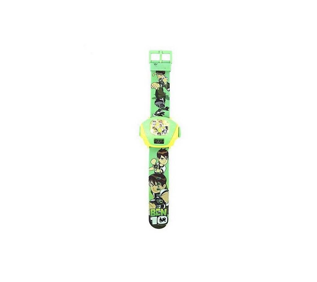 Plastic Projector Watch for Kids - Green