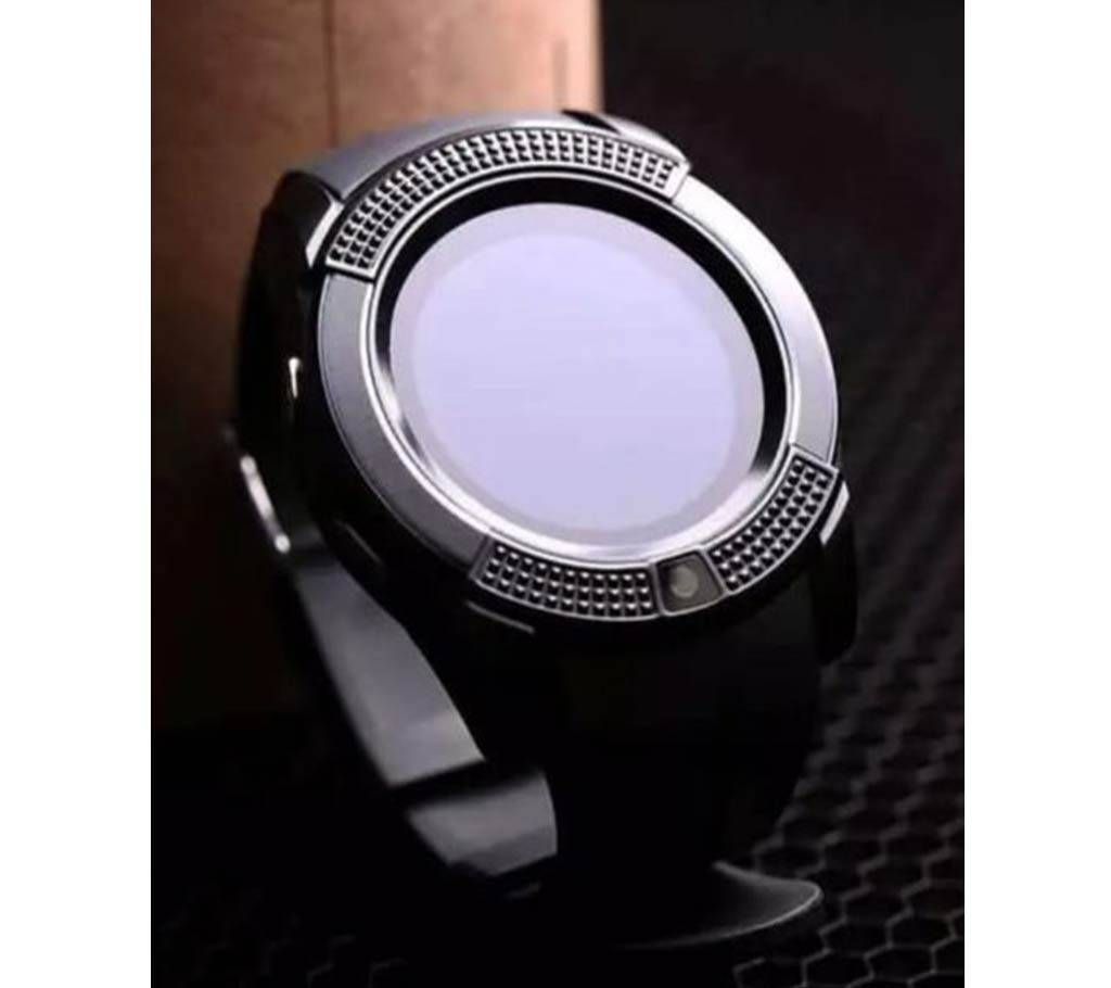  V8 Smart Watch HD Smartphone Watch OLED iOS Android Black - WLB