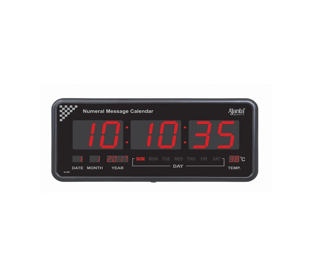 Ajanta Digital Number Message Calendar Model - DC 087