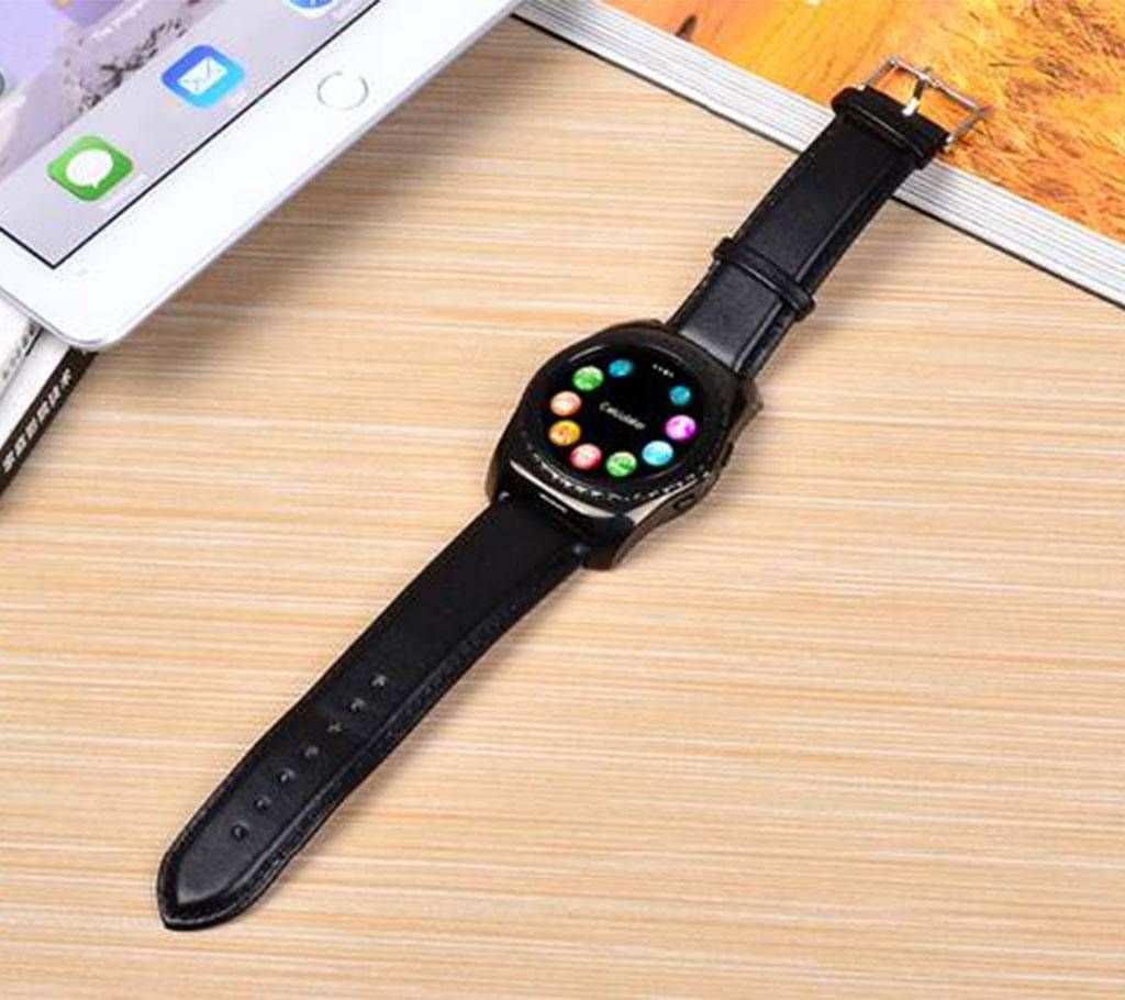 Toper Lether Smart Watch Sim Supported