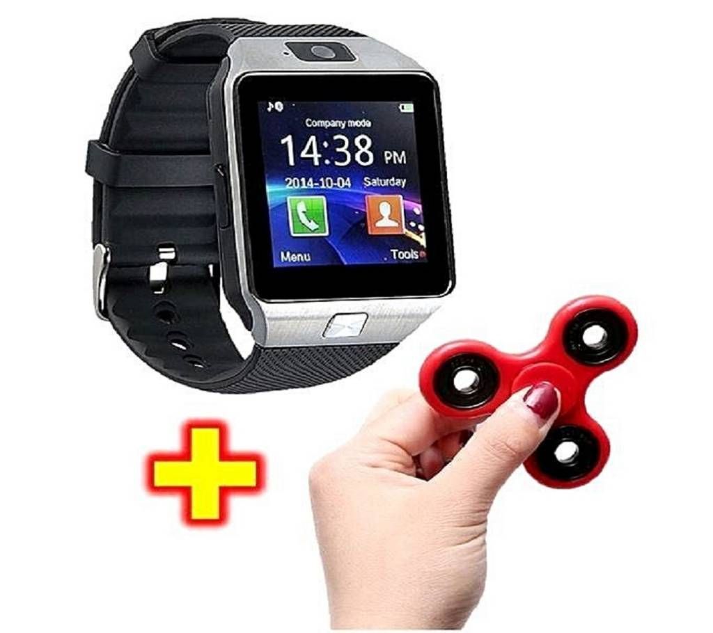 DZ09 SIM Supported Smart Watch with Free Fidget Spinner
