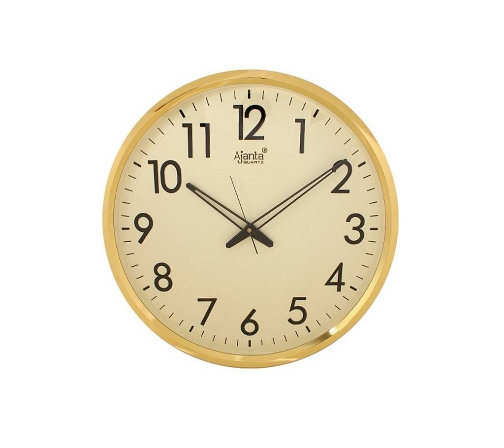 Ajanta Wall Clock Big Size 17inch  - Golden