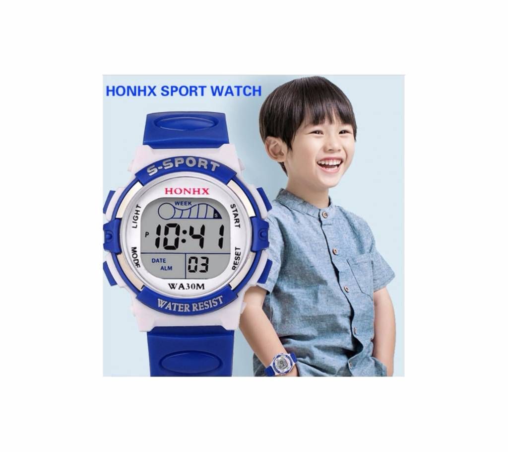 Waterproof Children Boys Digital LED Sports Watch