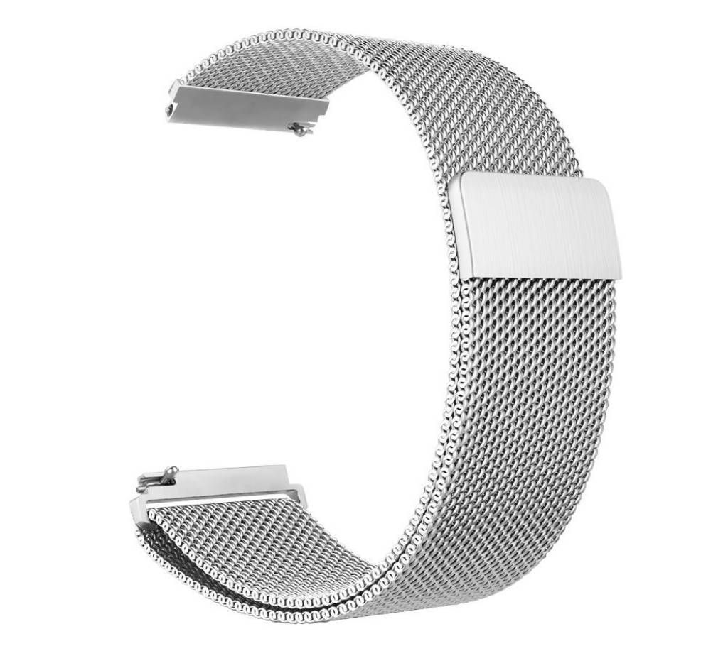 High Quality 22mm Amazfit Pace Samsung S3 Frontier Magnetic Strap/Watch Belt-Silver
