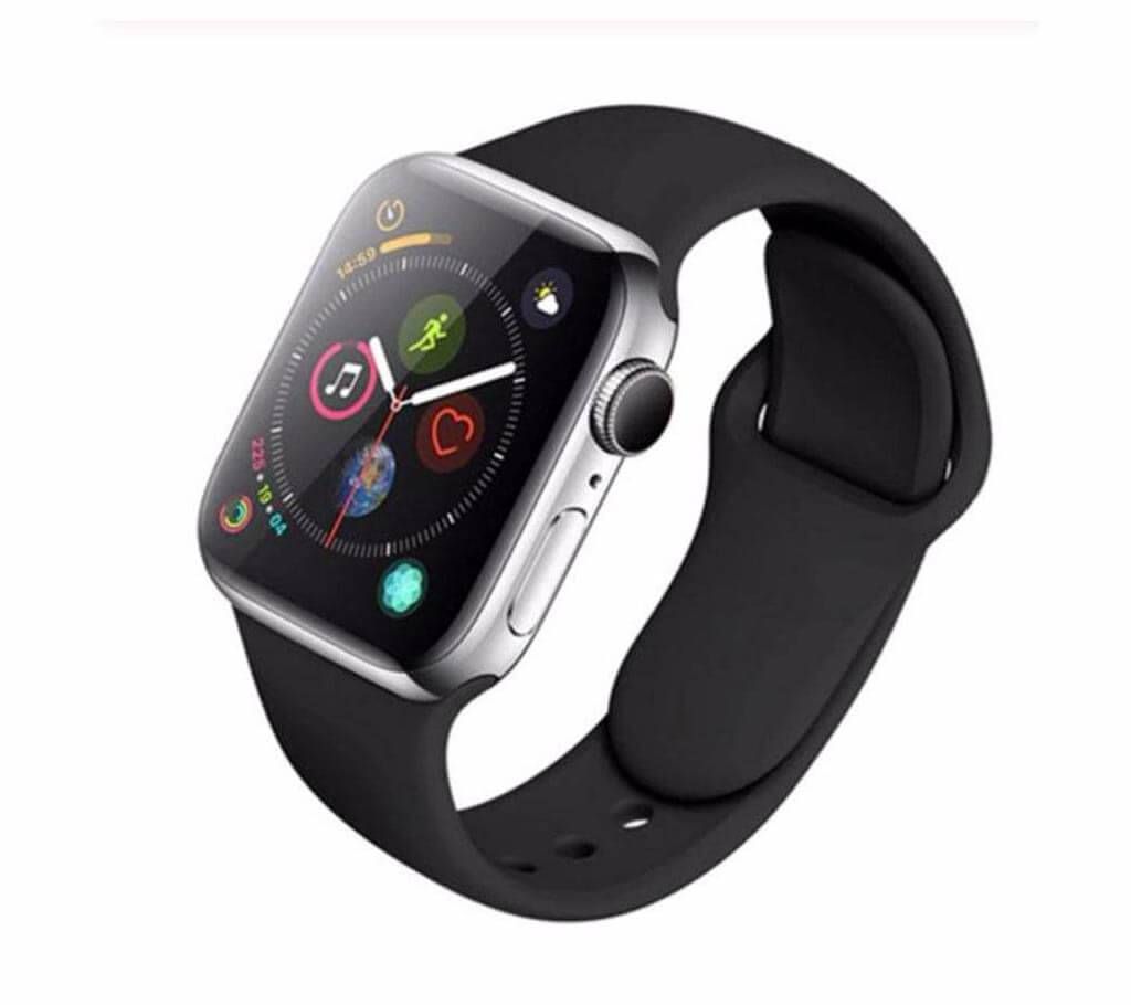 44MM/42MM Silicone Soft  Replacement Strap For Apple Watch Series 4/3/2/1(copy)-Black