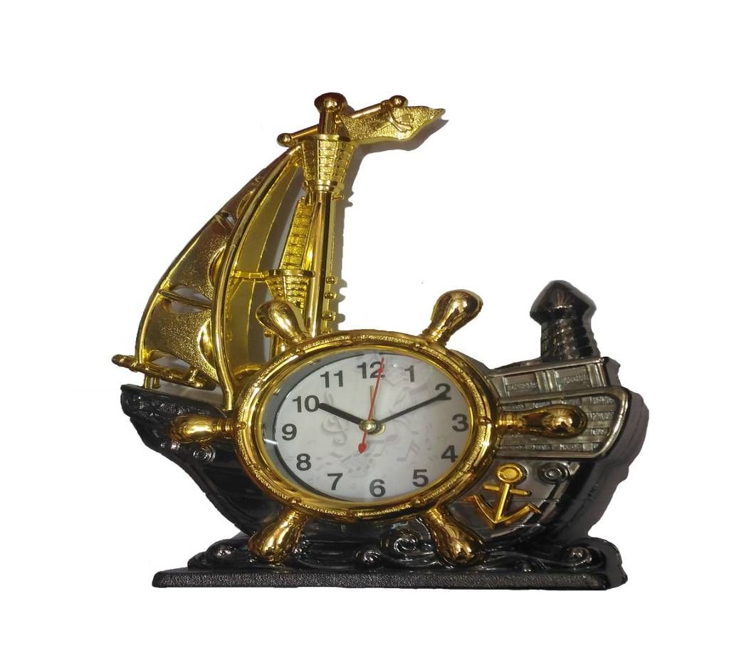 Ship with Watch Showpiece for Gift-24.5cm