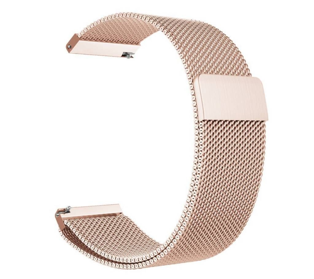 22mm Amazfit Pace Samsung S3 Frontier Magnetic Strap Watch Belt-Gold