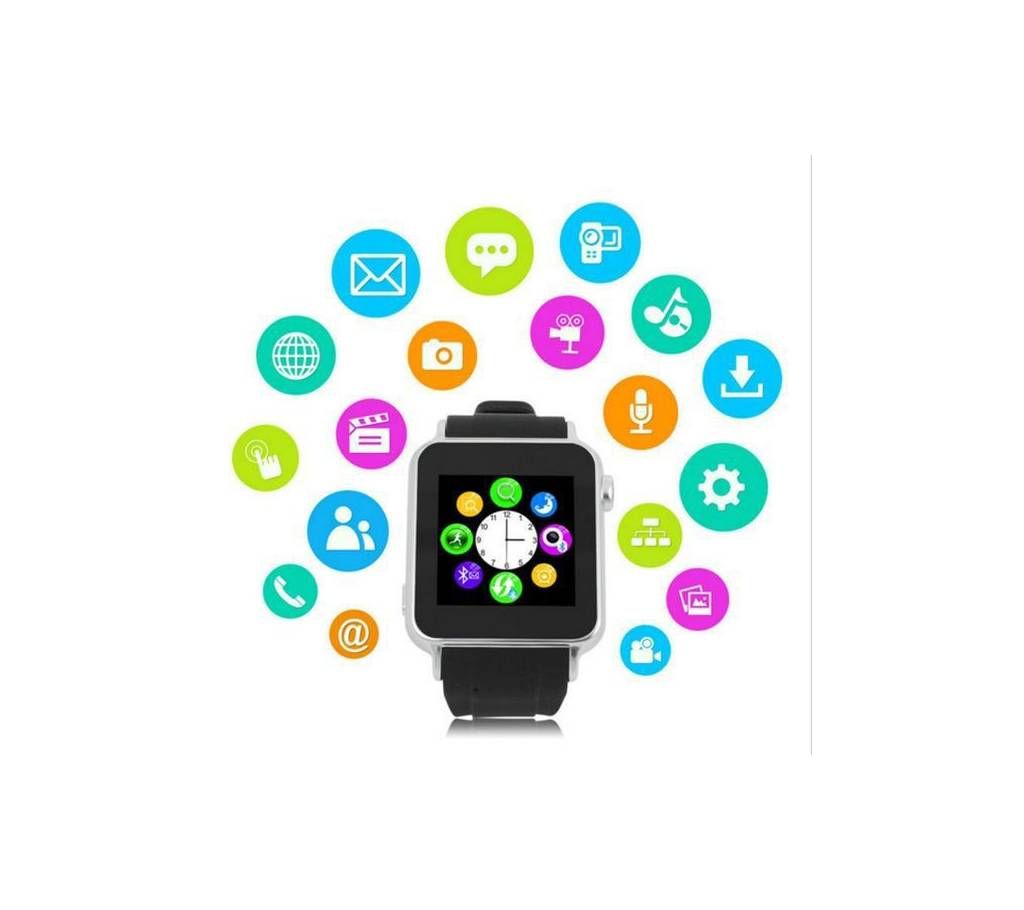 W8 Smart watch Single Sim & Bluetooth Connect