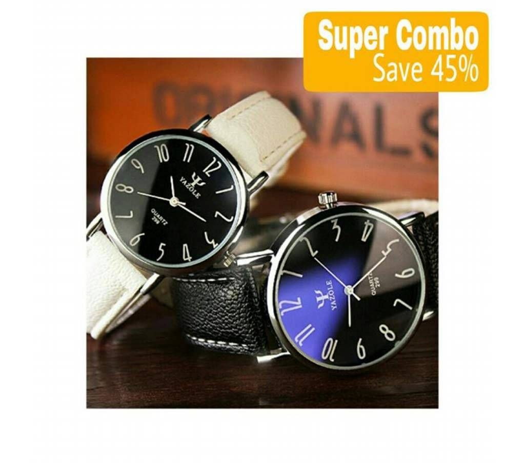 YAZOLE Gents Watch Combo Offer