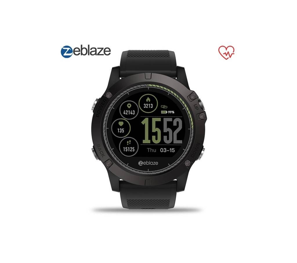 New Zeblaze VIBE 3 HR Smart Watch 1.22inch IPS Round Screen Support Heart Rate Monitor Pedometer SmartWatch For IOS Android