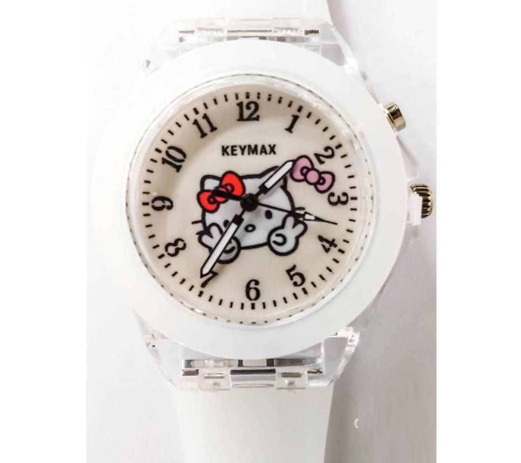 White Kids Light Fashion Wrist Watch