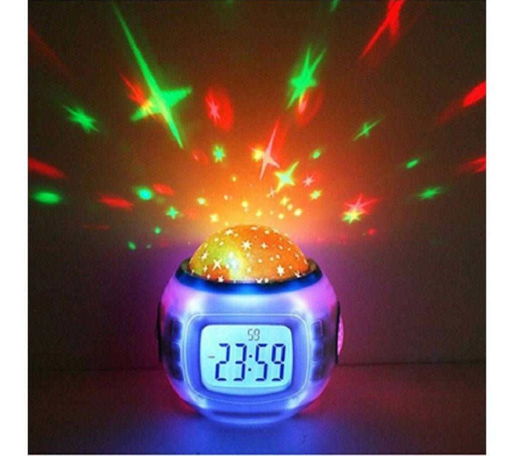 Sky calender projection clock