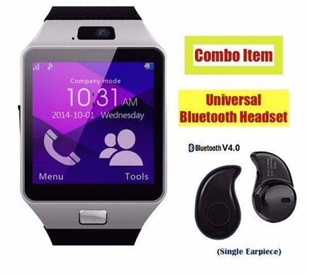 sim supported smart watch with Bluetooth headset 