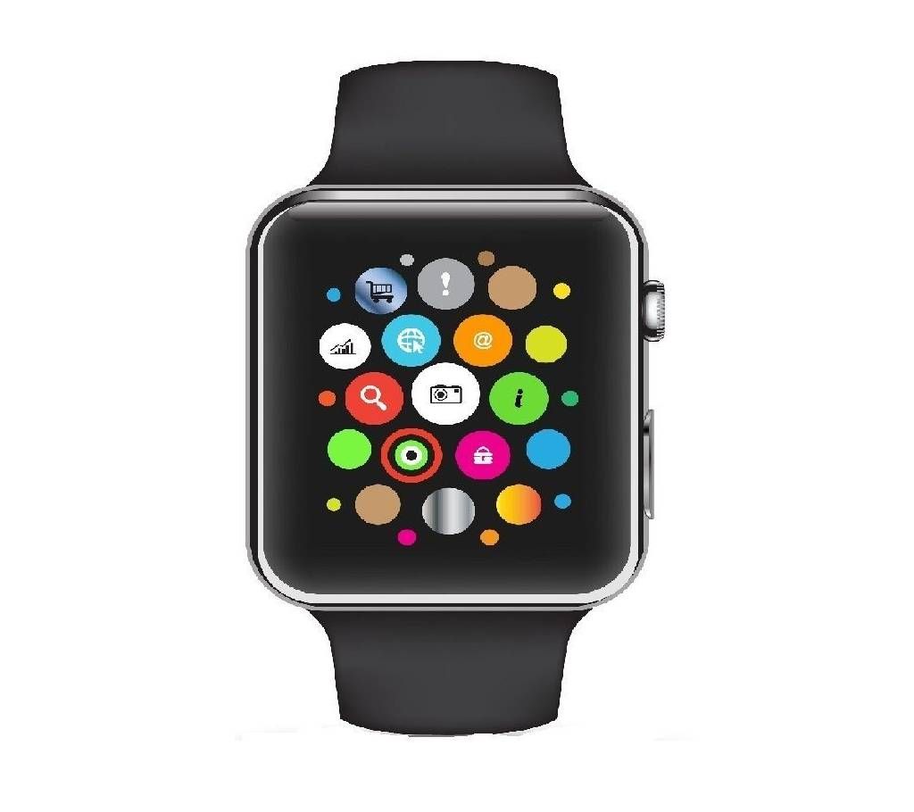 sim supported smart watch- black 