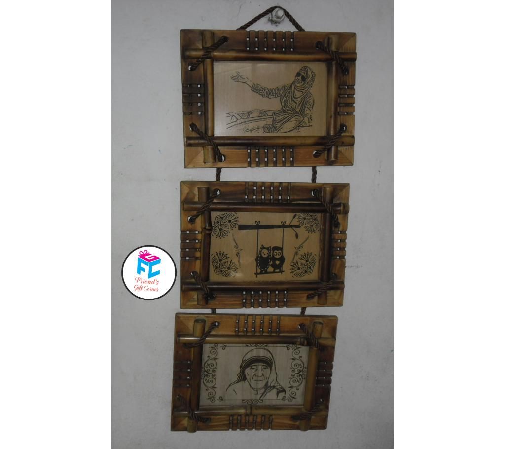 wooden 3 layer photo fream