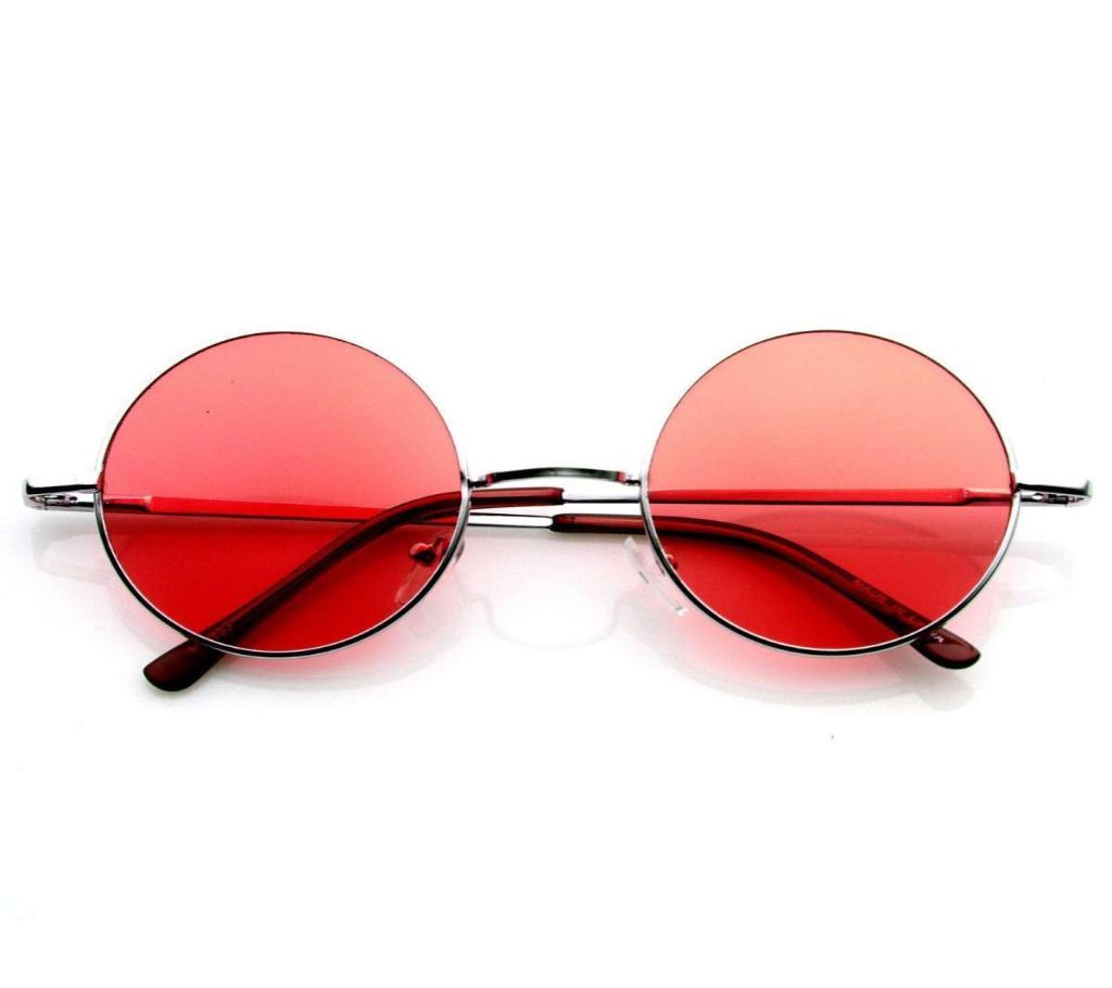 Style Small Round Shape Red Sunglasses For Men1