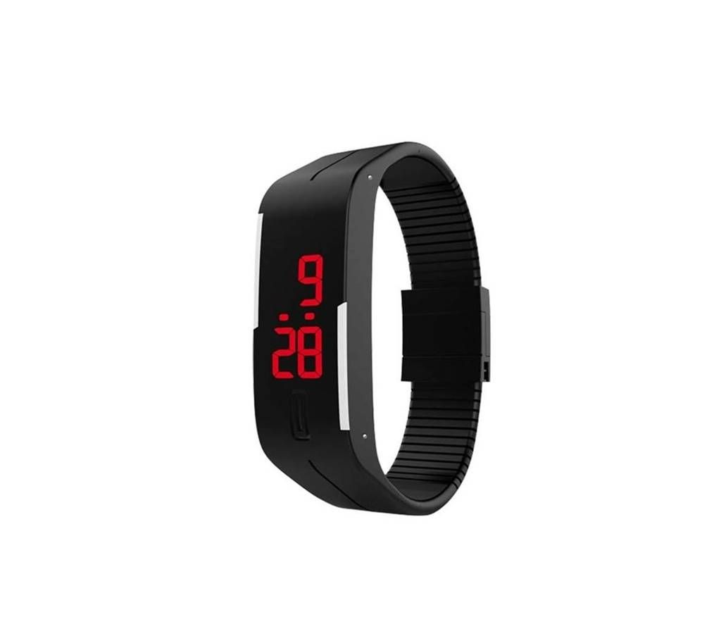 LED Black Digital Watch