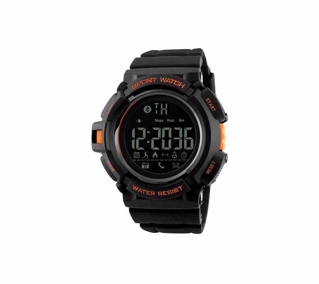 Skmei 1245 - Black PU Smart Watch for Men
