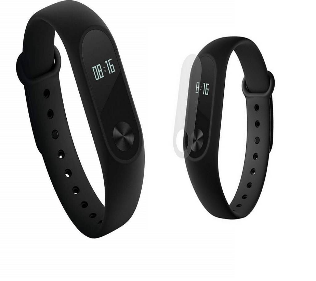 Combo of Mi Band 2 Smart Band and Soft Screen Protector for Xiaomi Mi Band 2