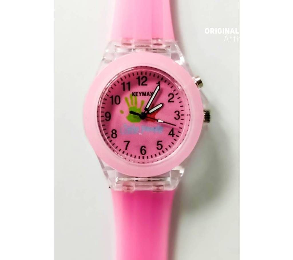 Pink Kids Light Fashion Wrist Watch