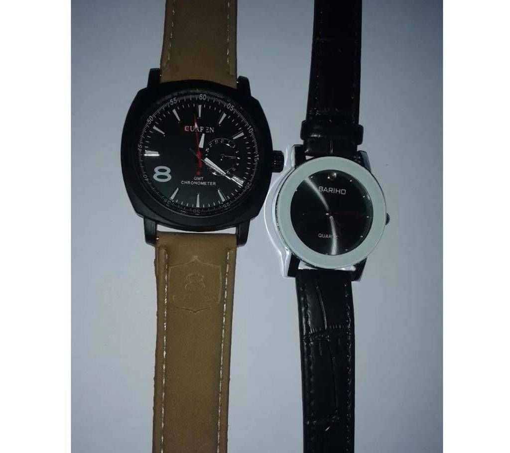 Curren gents wrist watch+ BARIHO ladies watch combo 