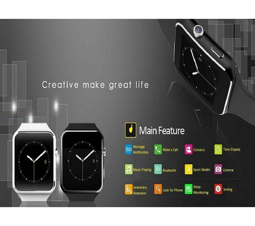 X6 Curved Screen Smartwatch
